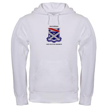 2B18IR - A01 - 03 - DUI - 2nd Battalion 18th Infantry Rgt with Text Hooded Sweatshirt