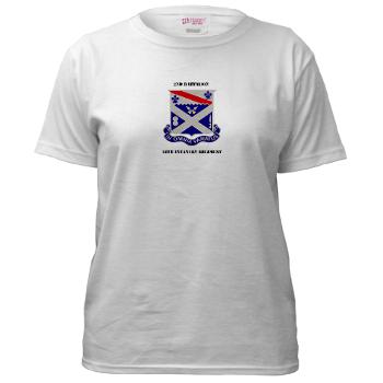 2B18IR - A01 - 04 - DUI - 2nd Battalion 18th Infantry Rgt with Text Women's T-Shirt