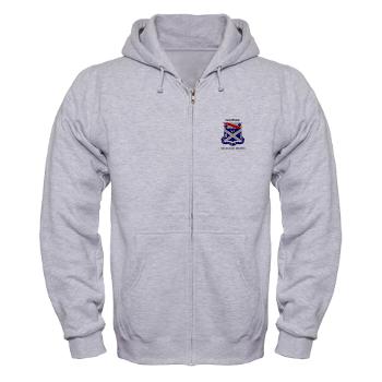 2B18IR - A01 - 03 - DUI - 2nd Battalion 18th Infantry Rgt with Text Zip Hoodie