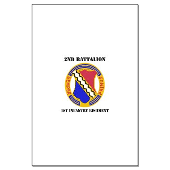 2B1IR - M01 - 02 - DUI - 2nd Bn - 1st Infantry Regt with Text - Large Poster