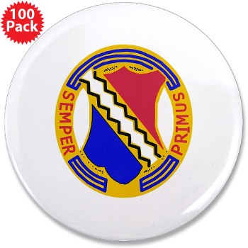 2B1IR - M01 - 01 - DUI - 2nd Bn - 1st Infantry Regt - 3.5" Button (100 pack) - Click Image to Close