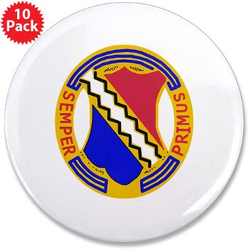 2B1IR - M01 - 01 - DUI - 2nd Bn - 1st Infantry Regt - 3.5" Button (10 pack) - Click Image to Close