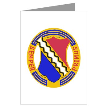 2B1IR - M01 - 02 - DUI - 2nd Bn - 1st Infantry Regt - Greeting Cards (Pk of 10) - Click Image to Close