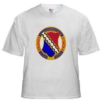 2B1IR - A01 - 04 - DUI - 2nd Bn - 1st Infantry Regt - White t-Shirt