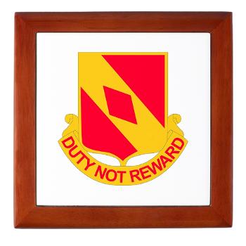 2B20FAR - M01 - 03 - DUI - 2nd Battalion - 20th FA Regiment with Text - Keepsake Box