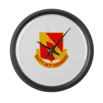 2B20FAR - M01 - 03 - DUI - 2nd Battalion - 20th FA Regiment with Text - Large Wall Clock