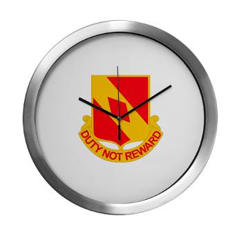 2B20FAR - M01 - 03 - DUI - 2nd Battalion - 20th FA Regiment with Text - Modern Wall Clock