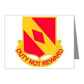 2B20FAR - M01 - 02 - DUI - 2nd Battalion - 20th FA Regiment - Note Cards (Pk of 20)