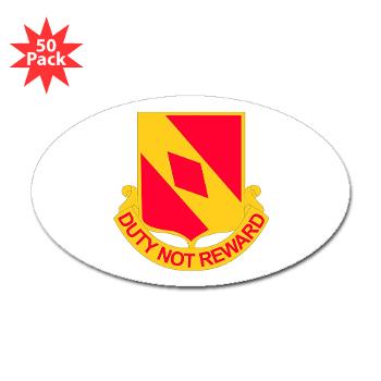 2B20FAR - M01 - 01 - DUI - 2nd Battalion - 20th FA Regiment - Sticker (Oval 50 pk)