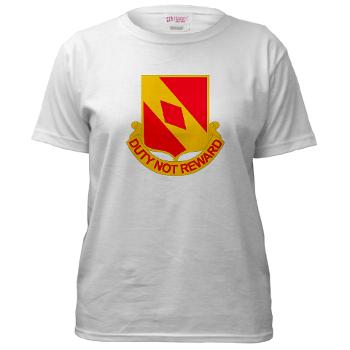 2B20FAR - A01 - 04 - DUI - 2nd Battalion - 20th FA Regiment with Text - Women's T-Shirt