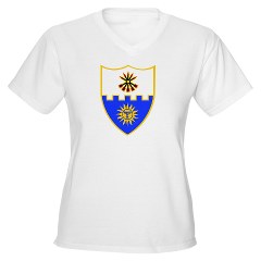2B22IR - A01 - 04 - DUI - 2nd Battalion - 22nd Infantry Regiment Women's V-Neck T-Shirt