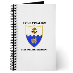 2B22IR - M01 - 02 - DUI - 2nd Battalion - 22nd Infantry Regiment with Text Journal