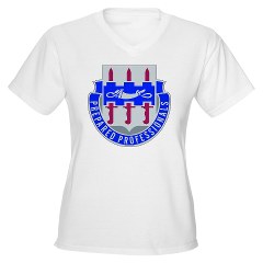 2B290R - A01 - 04 - DUI - 2nd Bn - 290th Regt(CS/CSS) Women's V-Neck T-Shirt