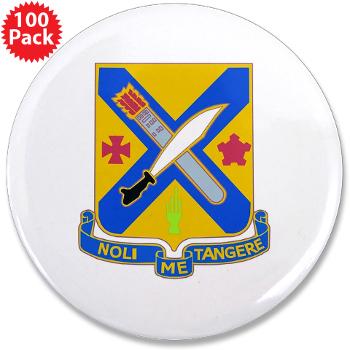2B2IR - M01 - 01 - DUI - 2nd Battalion - 2nd Infantry Regiment - 3.5" Button (100 pack) - Click Image to Close