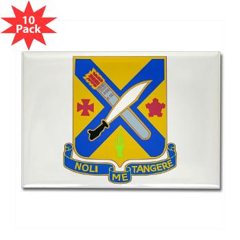 2B2IR - M01 - 01 - DUI - 2nd Battalion - 2nd Infantry Regiment - Rectangle Magnet (10 pack) - Click Image to Close
