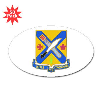 2B2IR - M01 - 01 - DUI - 2nd Battalion - 2nd Infantry Regiment - Sticker (Oval 50 pk) - Click Image to Close