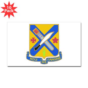 2B2IR - M01 - 01 - DUI - 2nd Battalion - 2nd Infantry Regiment - Sticker (Rectangle 10 pk)