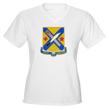 2B2IR - A01 - 04 - DUI - 2nd Battalion - 2nd Infantry Regiment - Women's V-Neck T-Shirt