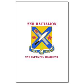 2B2IR - M01 - 02 - DUI - 2nd Battalion - 2nd Infantry Regiment with Text - Mini Poster Print