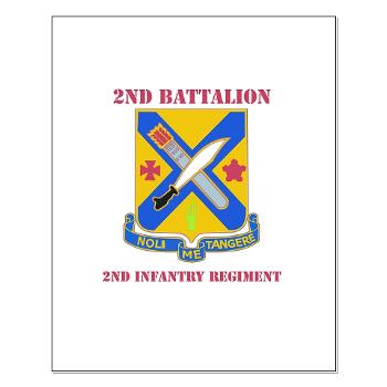 2B2IR - M01 - 02 - DUI - 2nd Battalion - 2nd Infantry Regiment with Text - Small Poster