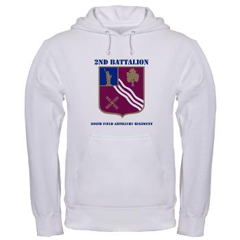 2B306FAR - A01 - 03 - DUI - 2nd Bn - 306th FA Regt with Text - Hooded Sweatshirt - Click Image to Close
