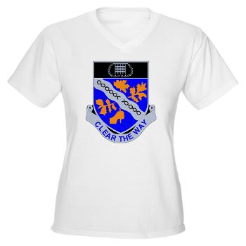 2B307IR - A01 - 04 - DUI - 2nd Bn - 307th Infantry Regiment Women's V-Neck T-Shirt