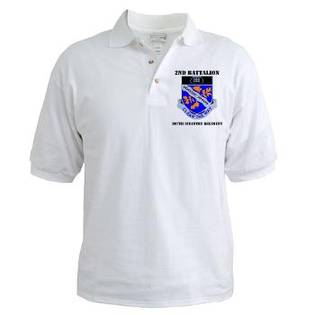 2B307IR - A01 - 04 - DUI - 2nd Bn - 307th Infantry Regiment with Text Golf Shirt - Click Image to Close