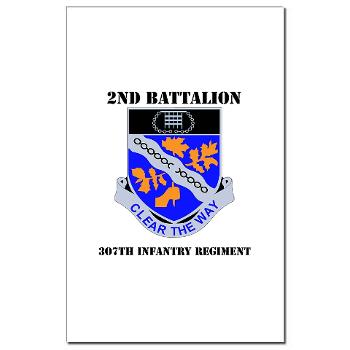 2B307IR - M01 - 02 - DUI - 2nd Bn - 307th Infantry Regiment with Text Mini Poster Print