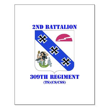 2B309RTSCSCSS - M01 - 02 - DUI - 2nd Bn - 309th Regt (TS) (CS/CSS) with Text - Small Poster