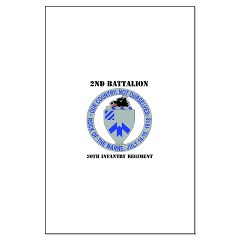2B30IR - M01 - 02 - DUI - 2nd Bn - 30th Infantry Regiment with Text Large Poster