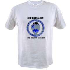 2B30IR - A01 - 04 - DUI - 2nd Bn - 30th Infantry Regiment with Text Value T-Shirt