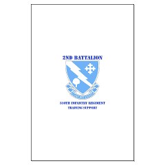 2B310ITS - M01 - 02 - DUI - 2nd Battalion - 310th Infantry (TS) with Text Large Poster