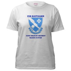 2B310ITS - A01 - 04 - DUI - 2nd Battalion - 310th Infantry (TS) with Text Women's T-Shirt
