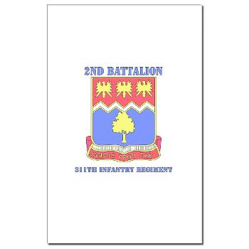 2B311IR - M01 - 02 - DUI - 2nd Bn - 311 Infantry Regt with Text - Mini Poster Print - Click Image to Close