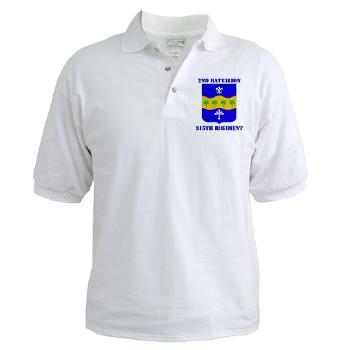 2B315R - A01 - 04 - DUI - 2nd Bn - 315th Regt with Text - Golf Shirt - Click Image to Close