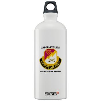2B316CB - M01 - 03 - DUI - 2Bn - 316th Cavalry Bde with text Sigg Water Bottle 1.0L