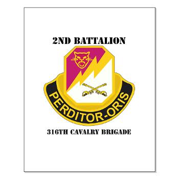 2B316CB - M01 - 02 - DUI - 2Bn - 316th Cavalry Bde with text Small Poster