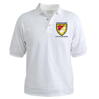 2B316CB - A01 - 04 - SSI - 2Bn - 316th Cavalry Bde with text Golf Shirt - Click Image to Close