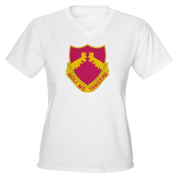 2B321AFAR - A01 - 04 - DUI - 2nd Bn - 321st Airborne FA Regt Women's V-Neck T-Shirt