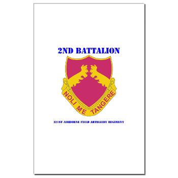 2B321AFAR - M01 - 02 - DUI - 2nd Bn - 321st Airborne FA Regt with Text Mini Poster Print - Click Image to Close