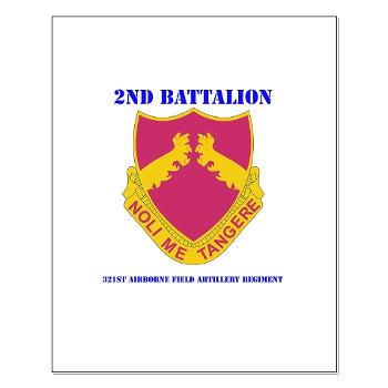 2B321AFAR - M01 - 02 - DUI - 2nd Bn - 321st Airborne FA Regt with Text Small Poster - Click Image to Close