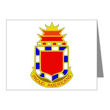 2B32FAR - M01 - 02 - DUI - 2nd Bn - 32nd Field Artillery Regiment Note Cards (Pk of 20) - Click Image to Close