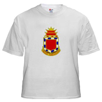 2B32FAR - A01 - 04 - DUI - 2nd Bn - 32nd Field Artillery Regiment White T-Shirt