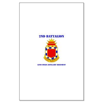 2B32FAR - M01 - 02 - DUI - 2nd Bn - 32nd Field Artillery Regiment with Text Large Poster