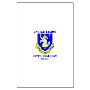 2B337RCSCSS - M01 - 02 - DUI - 2nd Bn - 337th Regiment CS/CSS with Text Large Poster