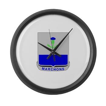 2B338R - M01 - 03 - DUI - 2nd Bn - 338th Regiment CS/CSS Large Wall Clock - Click Image to Close