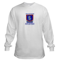 2B340RCSS - A01 - 03 - DUI - 2nd Bn - 340th Regt CSS with Text Long Sleeve T-Shirt