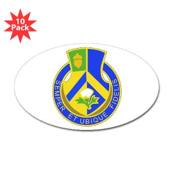 2B346R - M01 - 01 - DUI - 2nd Battalion - 346 Regiment - FSB Sticker (Oval 10 pk) - Click Image to Close