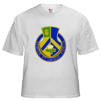 2B346R - A01 - 04 - DUI - 2nd Battalion - 346 Regiment - FSB White T-Shirt - Click Image to Close
