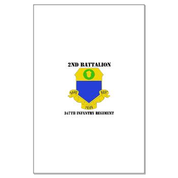 2B347IR - M01 - 02 -DUI - 2nd Bn - 347th Infantry Regt with text - Large Poster